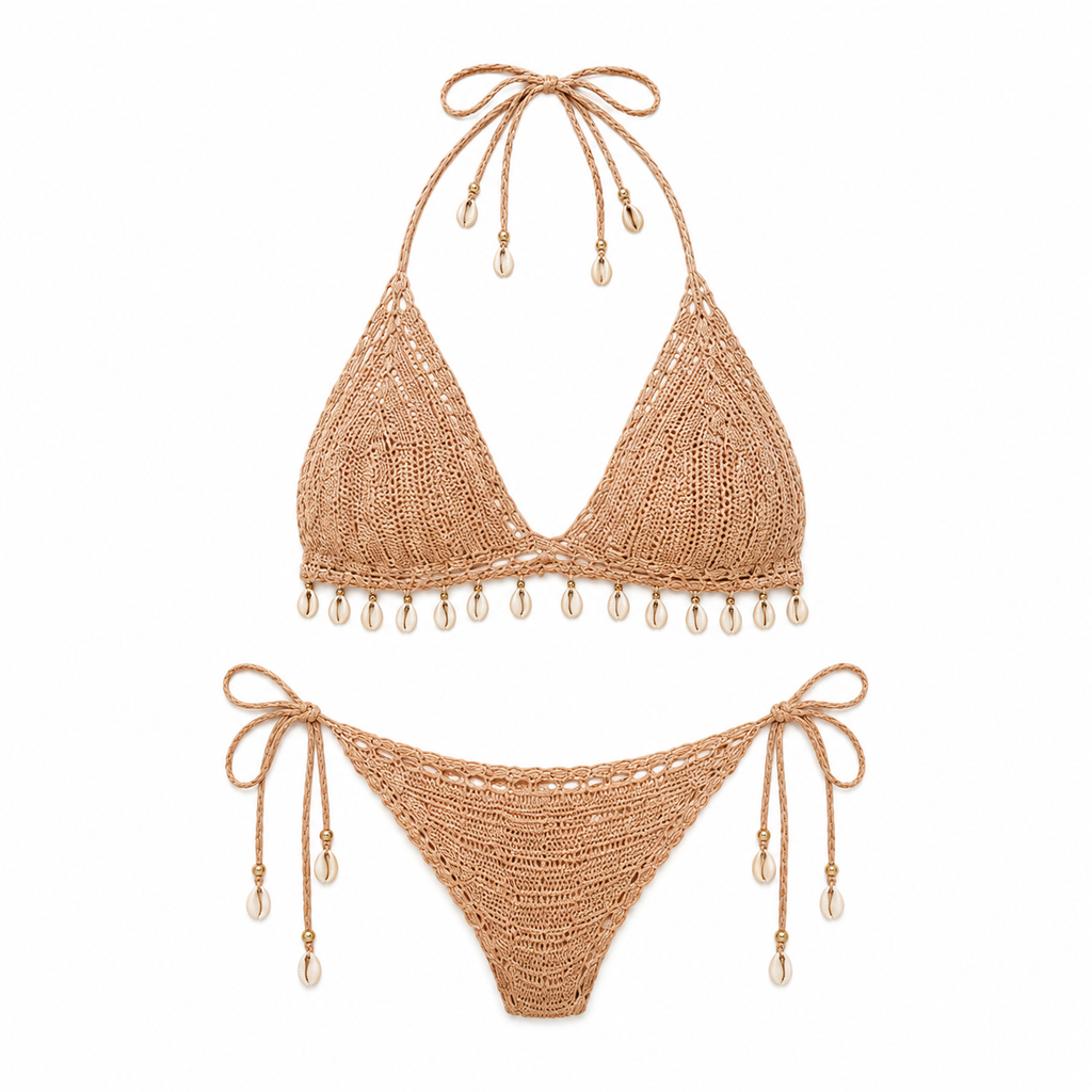 CORAL - Bikini Croché Boho