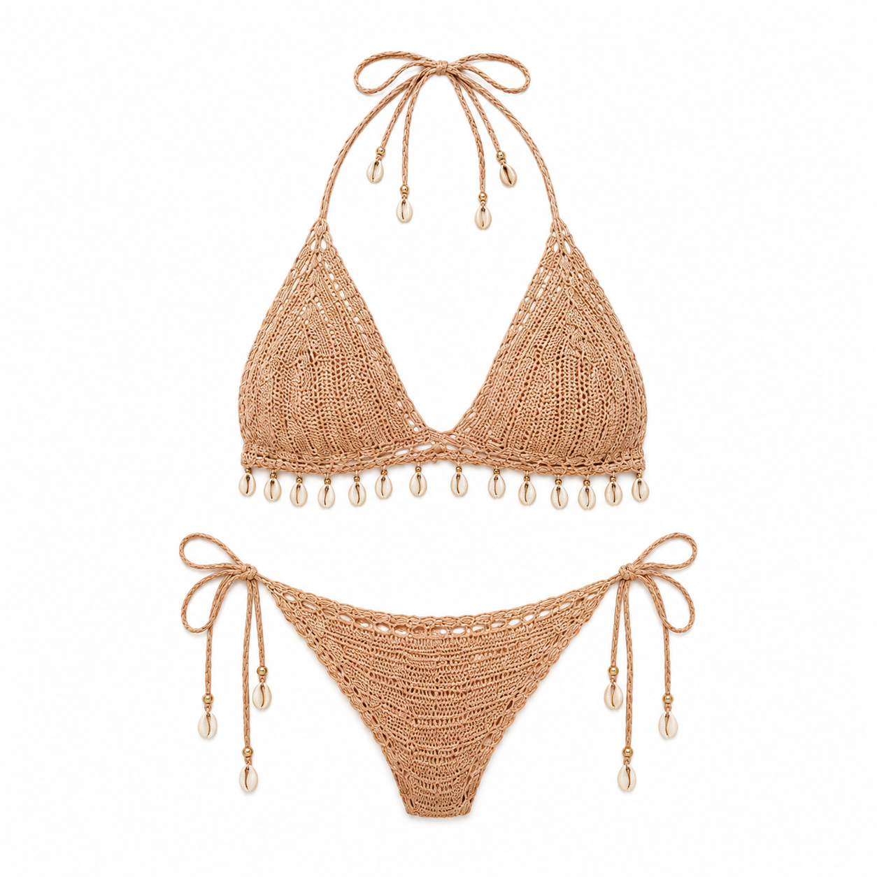 CORAL - Bikini Croché Boho