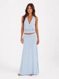 baby blue halter top de arriba