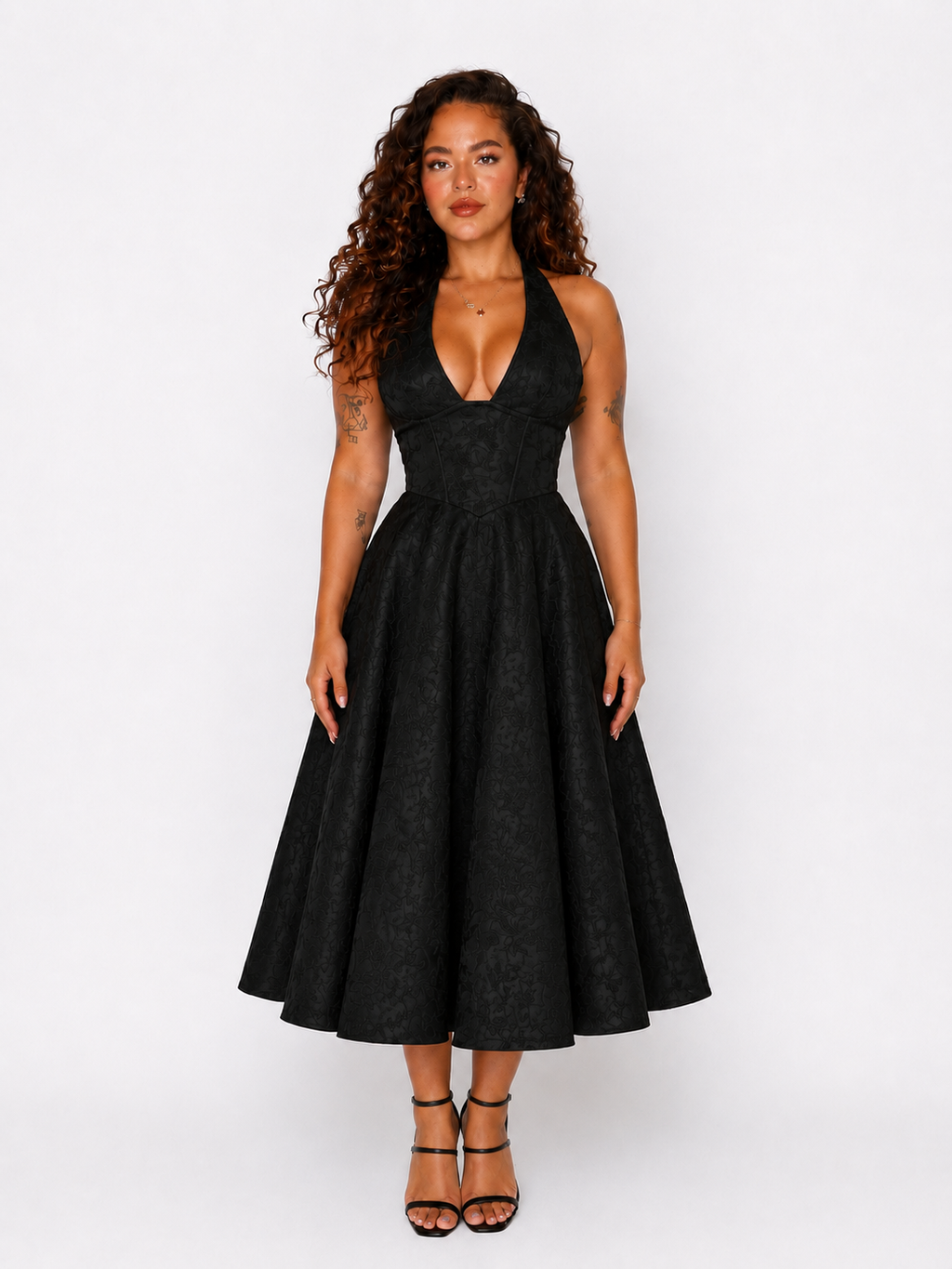 ELISABETH - Midi Halter de Jacquard