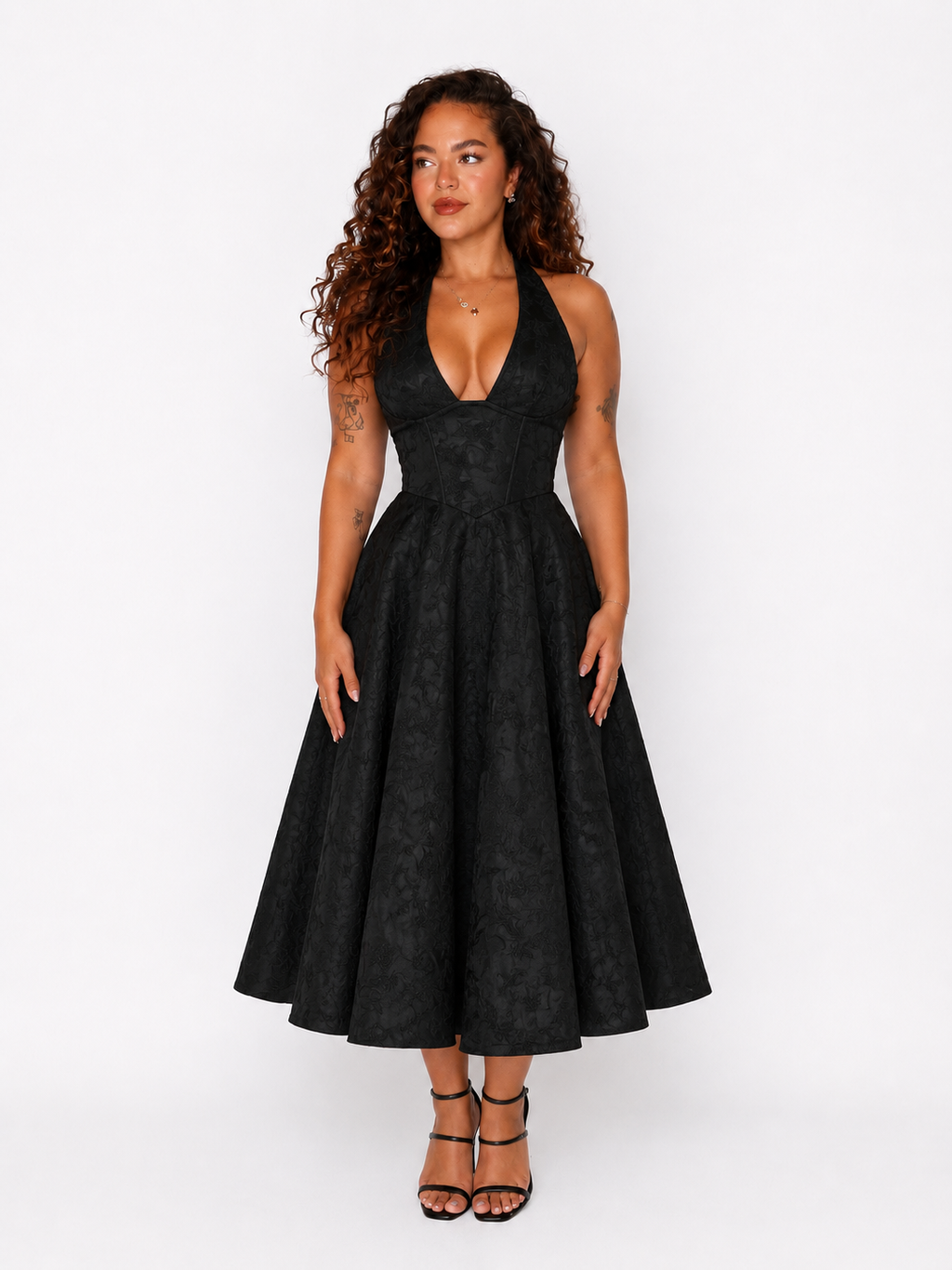ELISABETH - Midi Halter de Jacquard