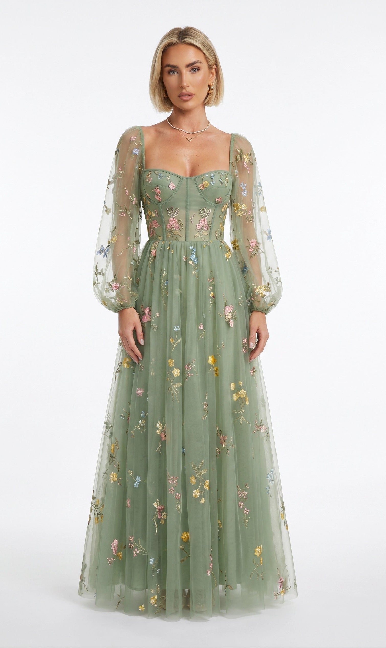 FIORELLA – Vestido Primaveral de Tul