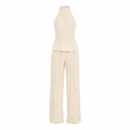 IVORIA – Conjunto Halter de Lino Marfil