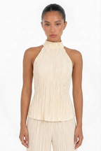 IVORIA – Conjunto Halter de Lino Marfil