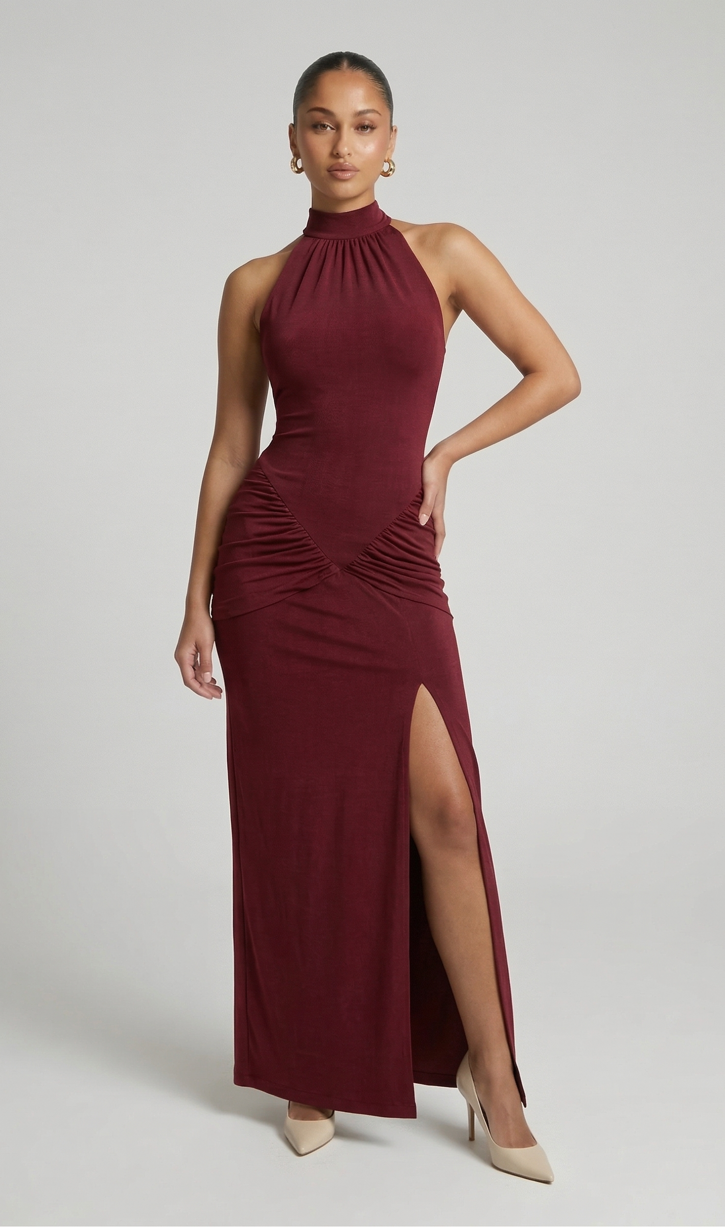 LA NOTTE NERA – Vestido Midi Halter