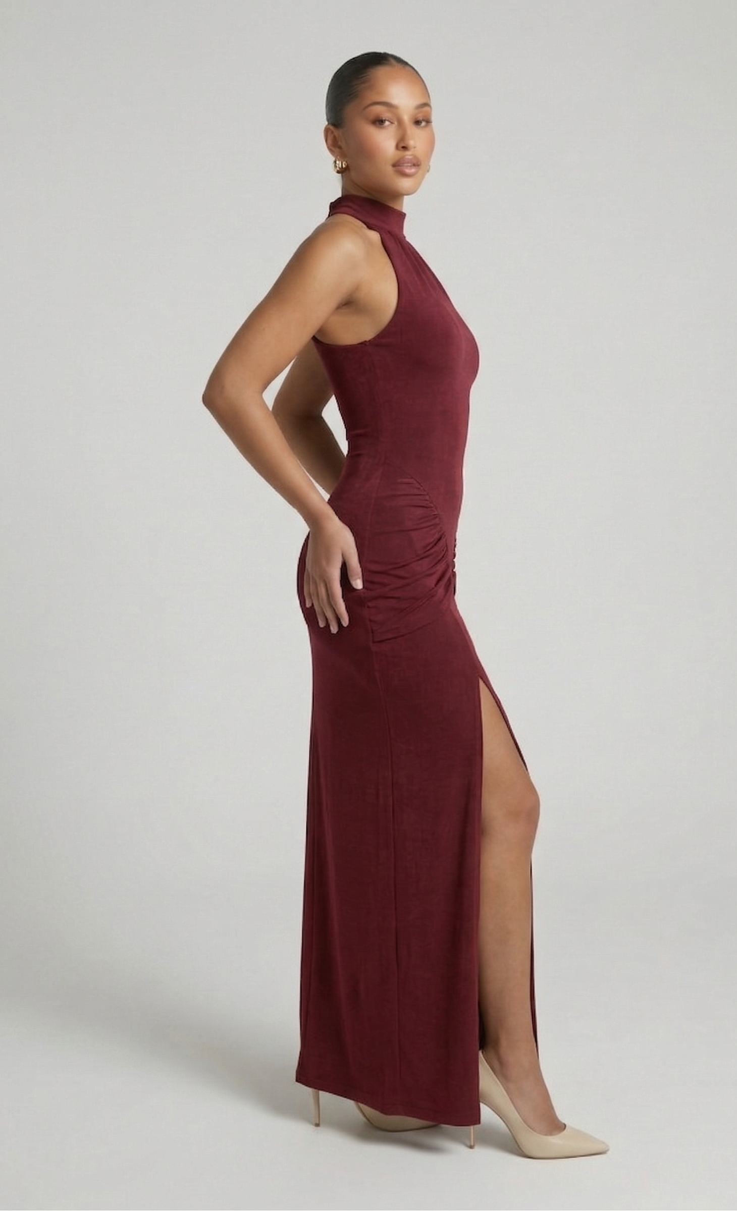 LA NOTTE NERA – Vestido Midi Halter