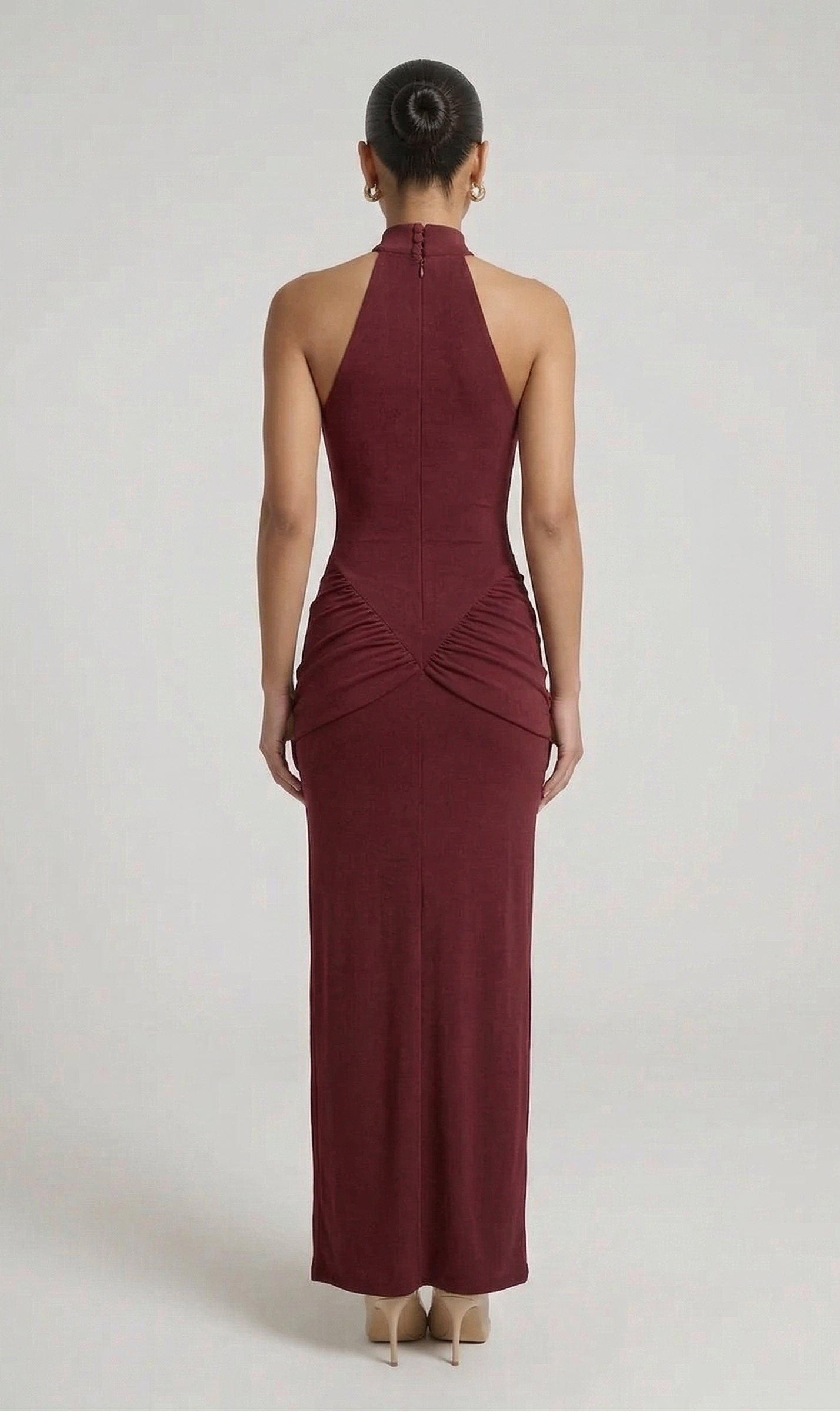 LA NOTTE NERA – Vestido Midi Halter