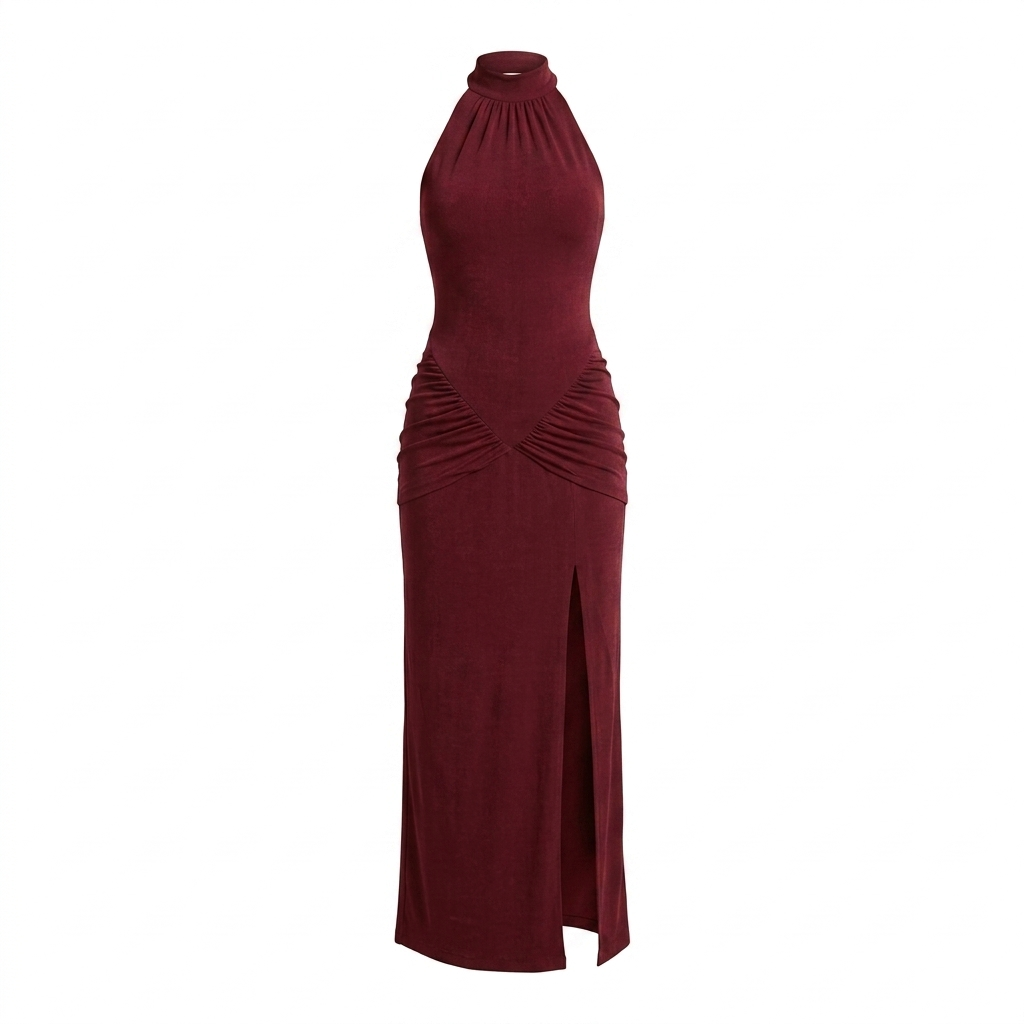 LA NOTTE NERA – Vestido Midi Halter