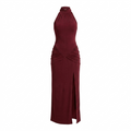LA NOTTE NERA – Vestido Midi Halter