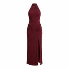 LA NOTTE NERA – Vestido Midi Halter
