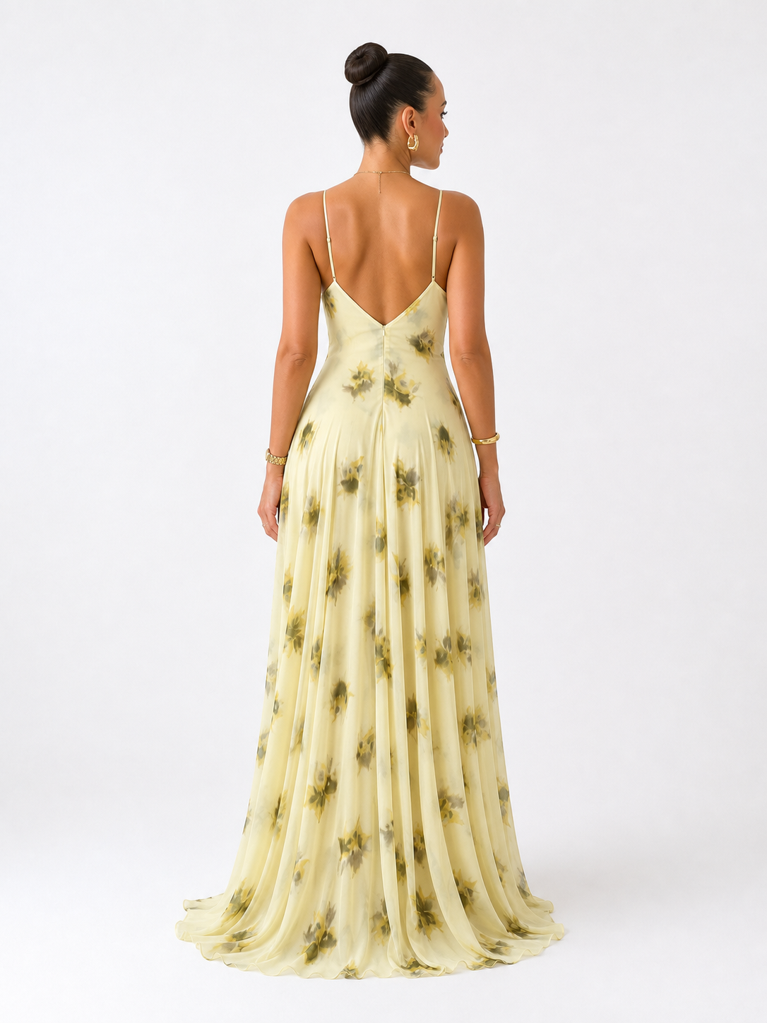 LINFA – Vestido Floral de Acuarela