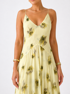 LINFA – Vestido Floral de Acuarela