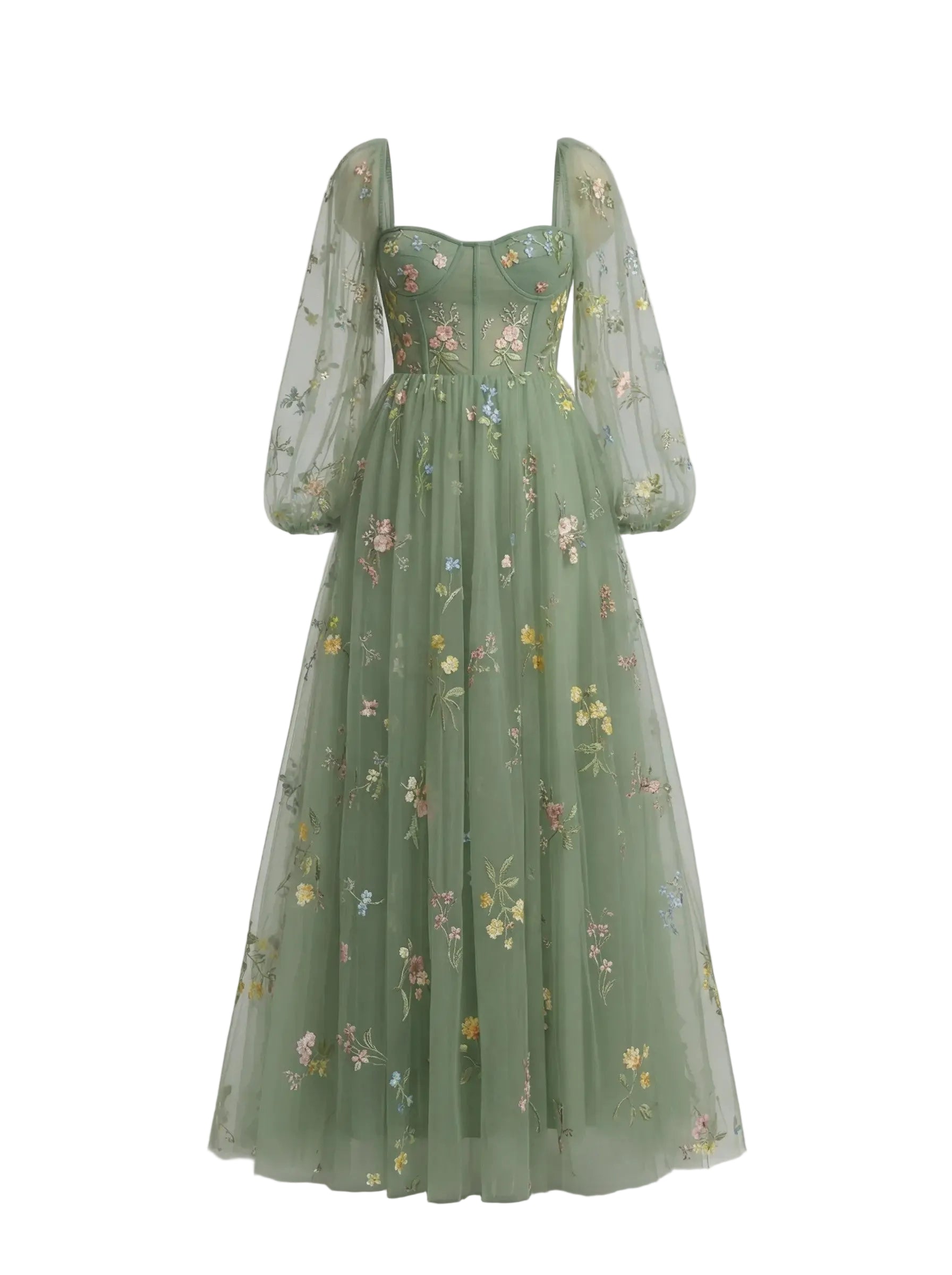 Fiorella – Vestido Primaveral de Tul