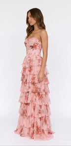 ROSA DI VENEZIA – Vestido con Falda en Capas