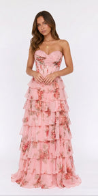 ROSA DI VENEZIA – Vestido con Falda en Capas
