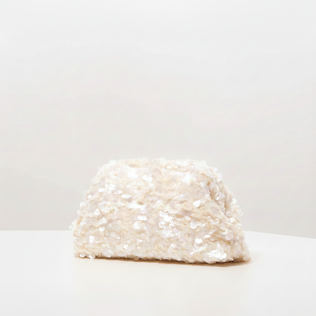 LUNA — Clutch de Lentejuelas Nacaradas