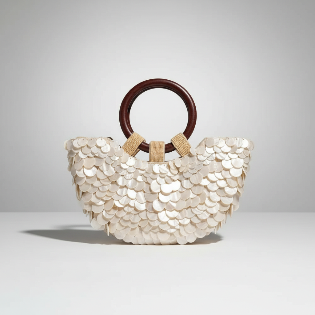 PERLA — Bolso de Conchas Nacaradas